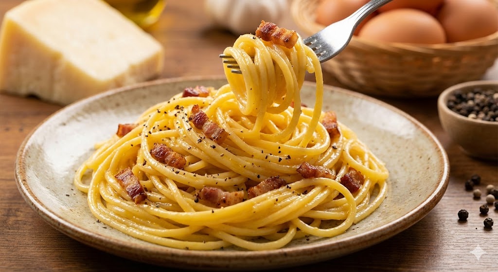 Pasta Italia Otentik: Dosa Besar Menambahkan Krim pada Carbonara